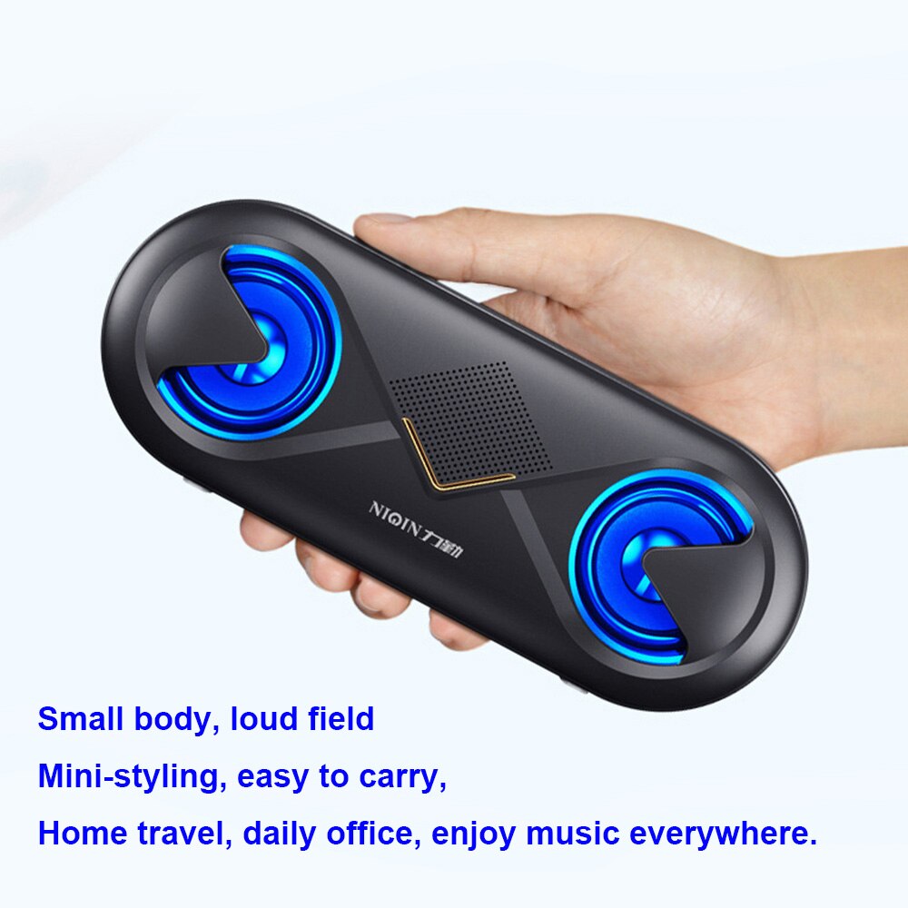 Draadloze Bluetooth 5.0 Speaker 4D Stereo Sound Luidspreker Draagbare Outdoor Dubbele Luidsprekers Ondersteuning Tf Card/Usb Drive/Aux