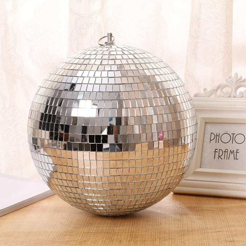 Bola de cristal reflectante giratoria de 90- 220V para dj, bar, ktv, Bola de discoteca, decoración de escenario, concierto, boda, hotel, bola de cristal colorida