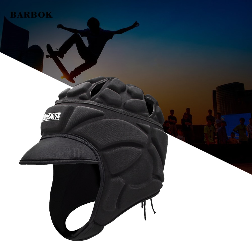 WOSAWE casque de gardien épaissi EVA rembourré Rugby protecteur réglable respirant garde-tête équipement pour le Football Football surf