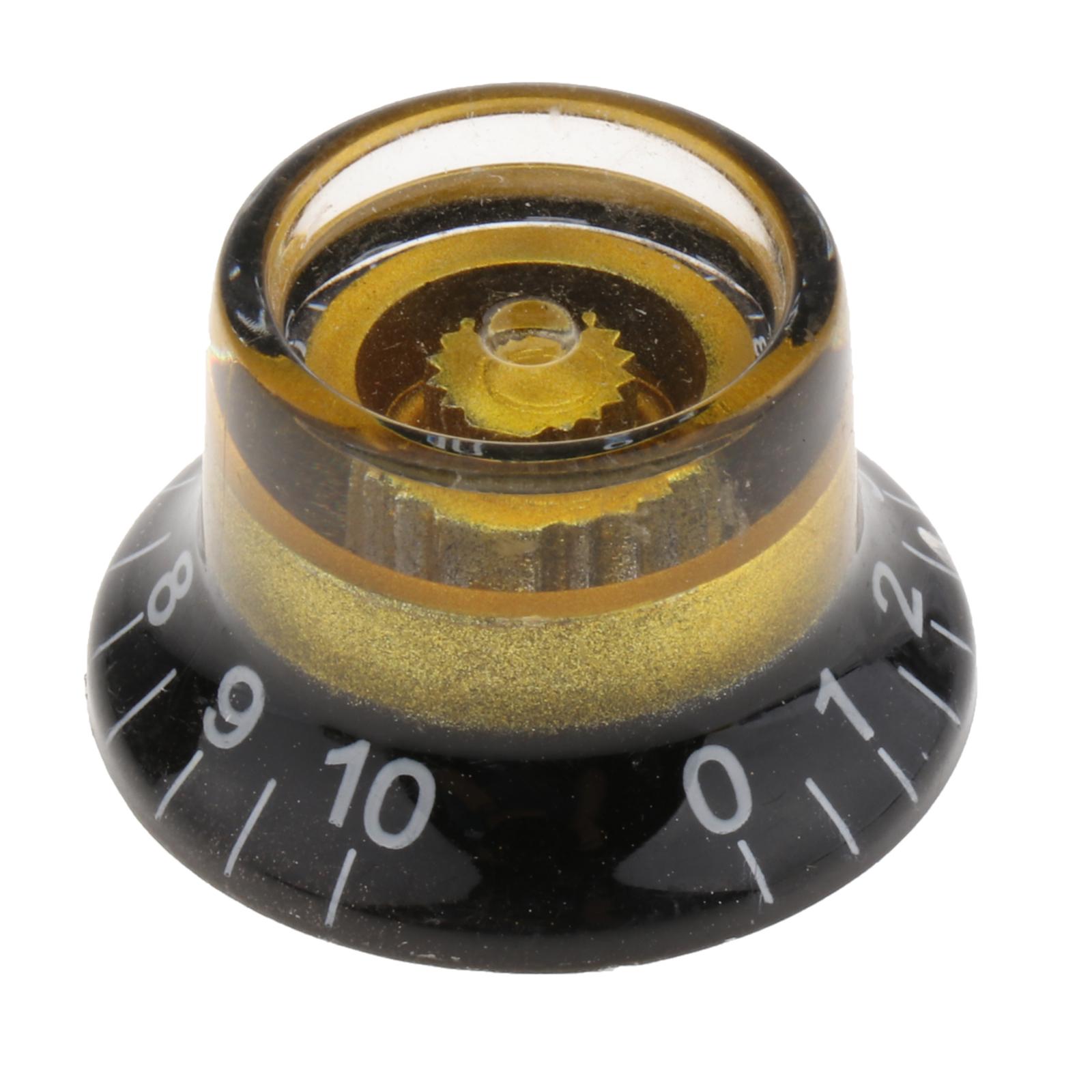 Perillas de Control de volumen y tono de guitarra eléctrica, 4 Uds., perilla de Control de velocidad de guitarra con número, reemplazo de sombrero superior para guitarra eléctrica