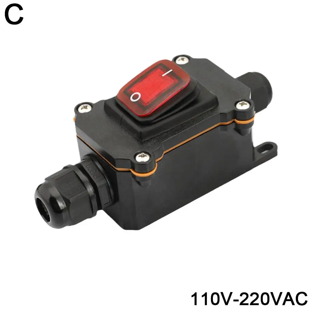 1pcs Waterproof switch ship type switch 220V/24V/16A/30ARain proof outside the electrical roomAmpere box Second gear IP65: Blue