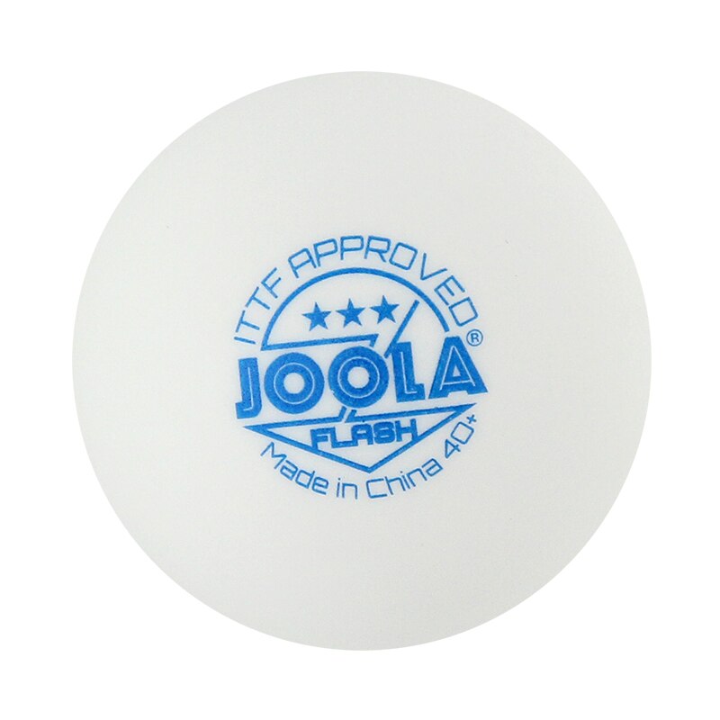 JOOLA FLASH 3-Star Table Tennis Balls Seamless 40+ Material Poly Plastic Ping Pong Balls ITTF Approved: 6 Balls