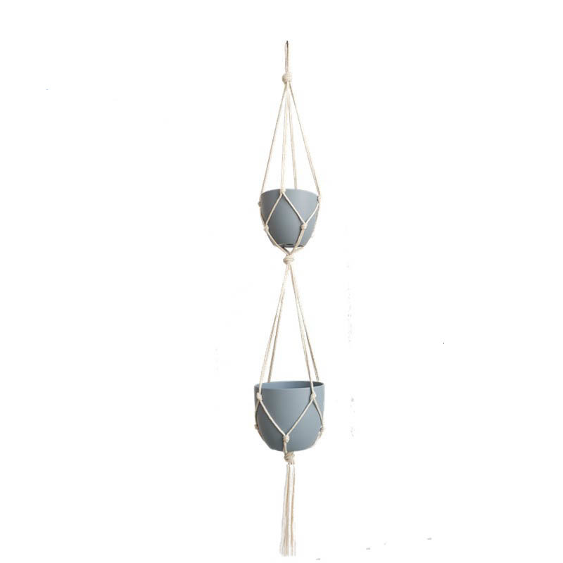 Simpel planteophæng simpelthen macrame planteophæng reb planteophæng blomsterophæng plantepottebakke