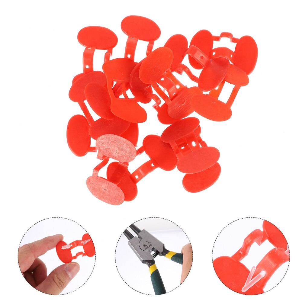 101 pièces/ensemble Pinless Yeux Anti-picage Poussin Masque Pour Les Yeux avec des Pinces pour Coq