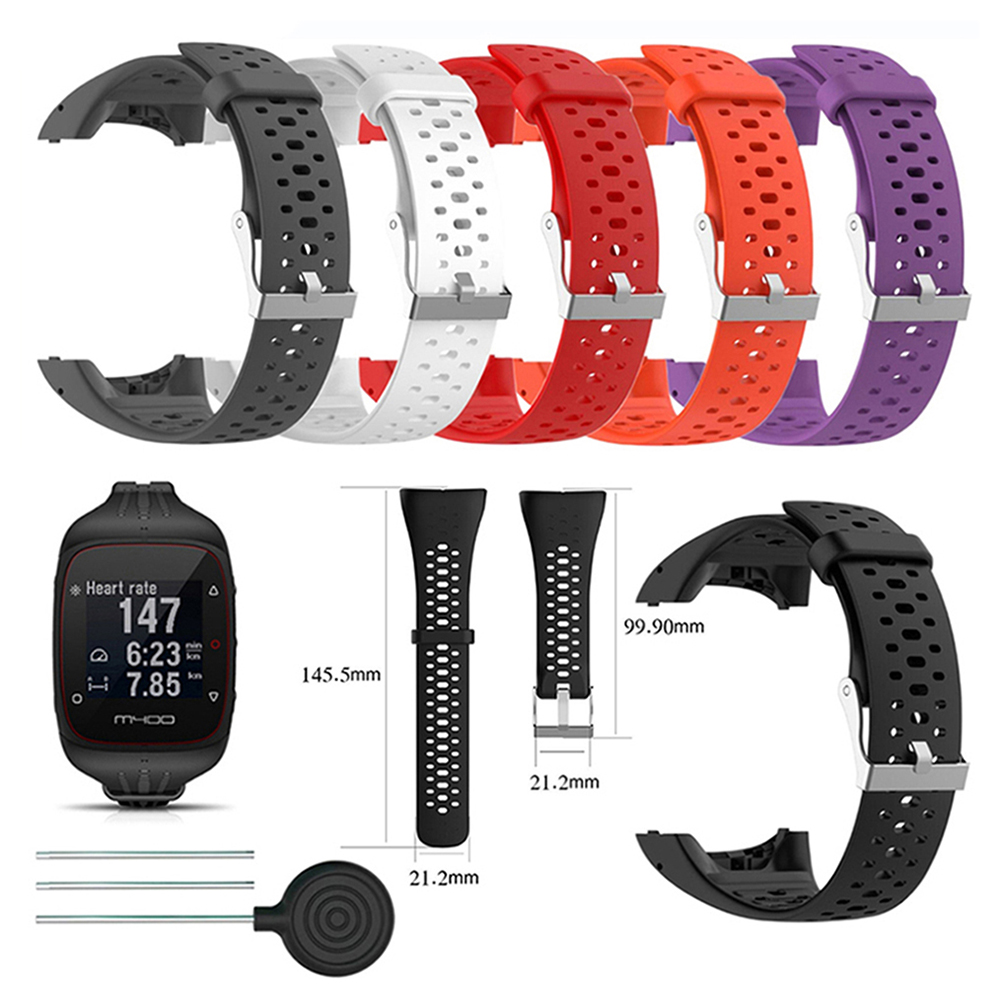 Correa de pulsera de silicona para Polar M400 M430 GPS, correa de reloj deportivo, correa de repuesto