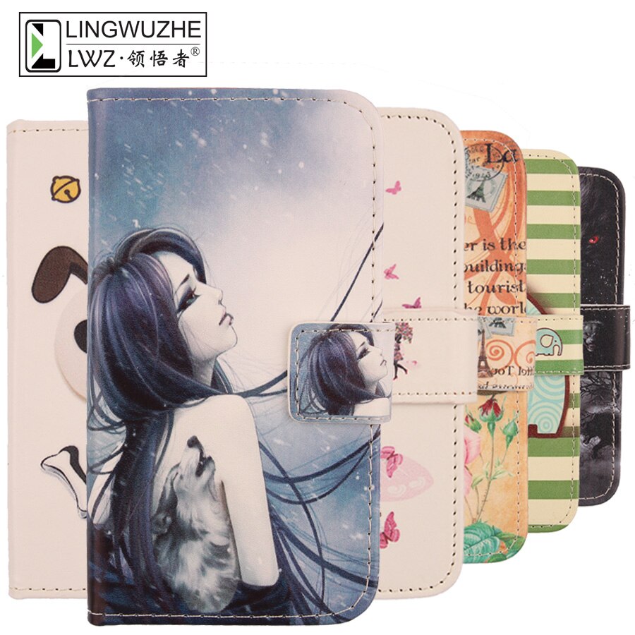 Hoesje voor mls pop 4g 6.26 inch boek-stijl flip portemonnee hoesje mobiele telefoonhoesje voor mls pop 4g holster