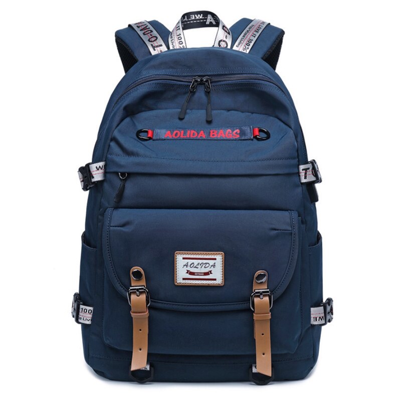 Mochilas de escuela para niñas y adolescentes de tamaño grande a la , mochila escolar de estilo coreano para niñas, bolsa para portátil para estudiantes, para chicas: blue