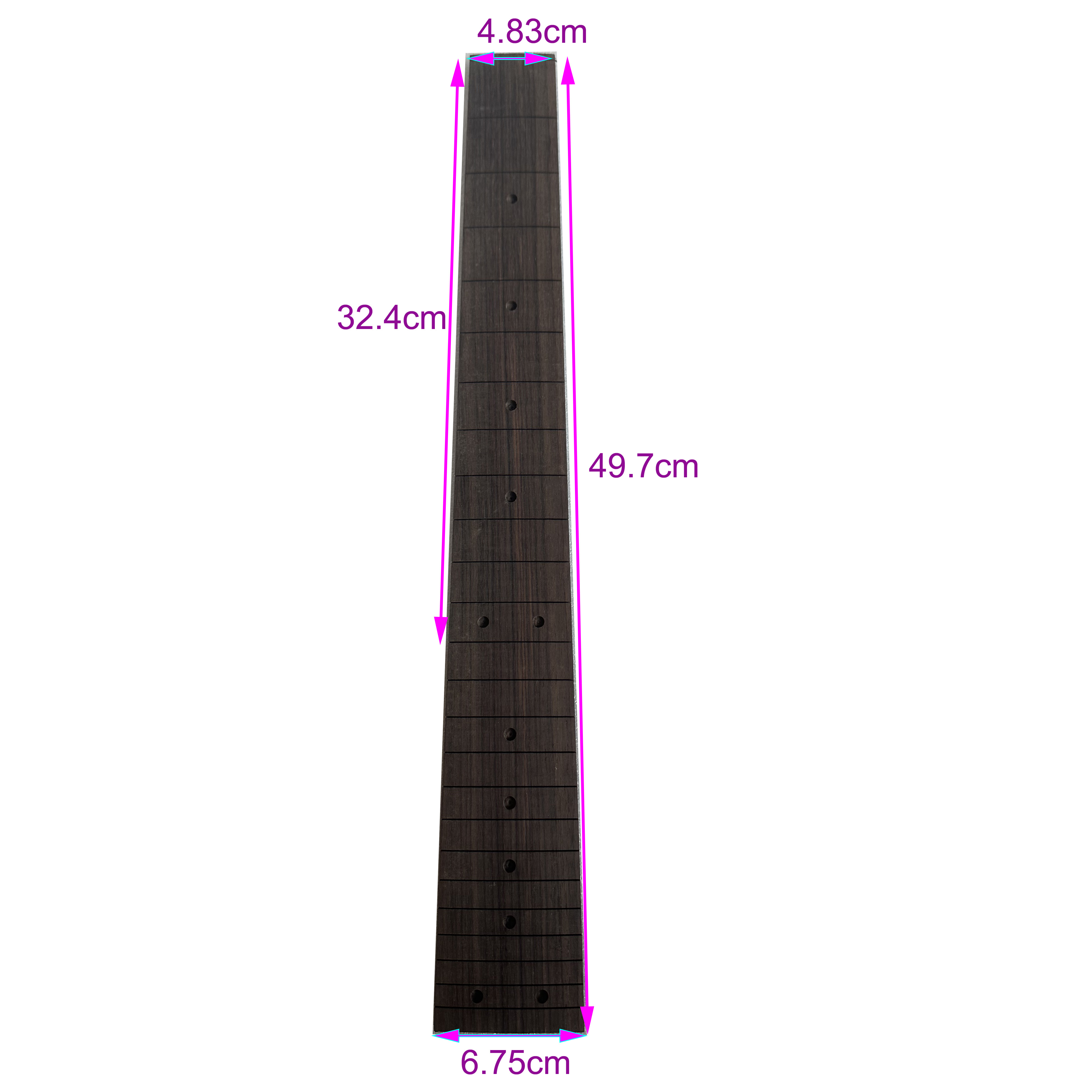 Gripebrett for palisander, heltre, ballade, klassisk elektrisk gitar, gripebrett, hals, gjør-det-selv, del, materiale, tilbehør: Lilla