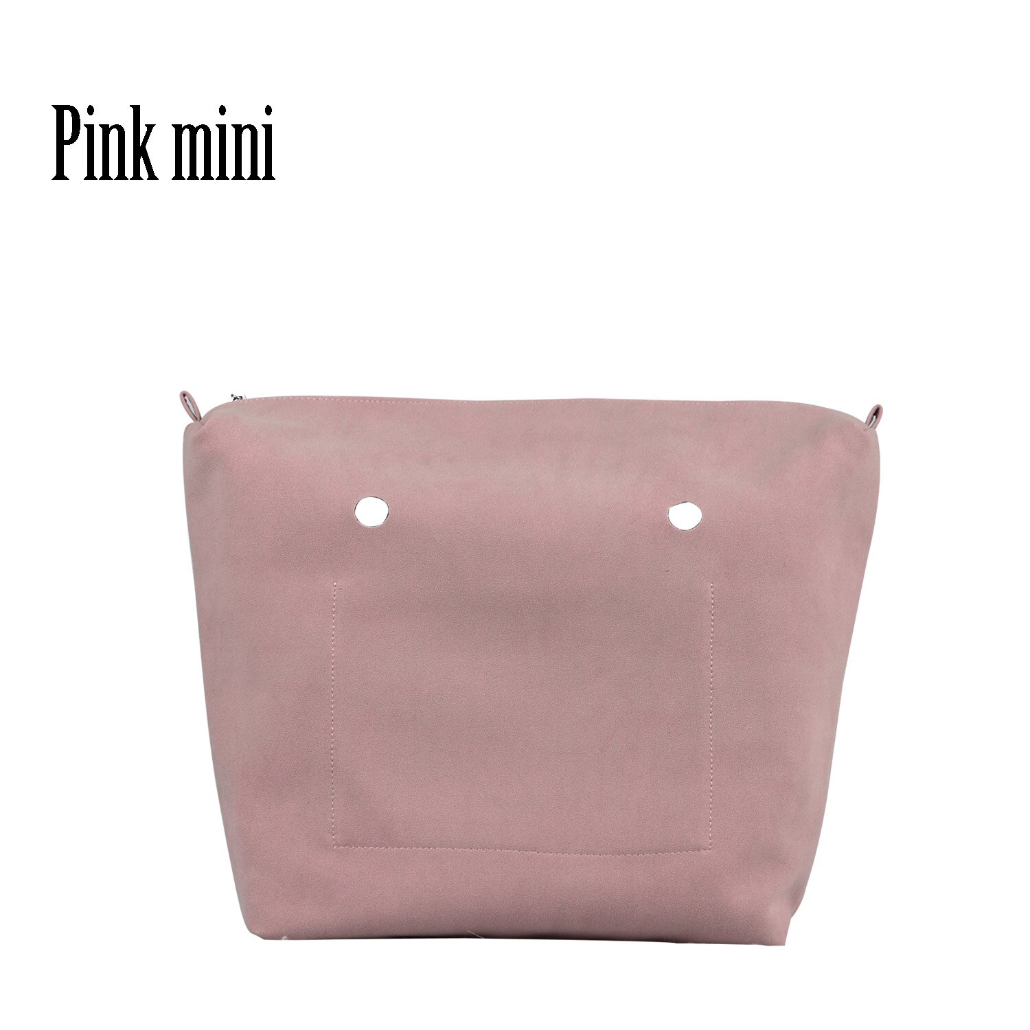 New DELL'UNITÀ di ELABORAZIONE del Rivestimento Impermeabile Nubuck Frosted Inserto In Pelle Con Cerniera Tasca Interna per Obag Classic Mini orga per O Delle Donne DEL SACCHETTO borsa: pink mini