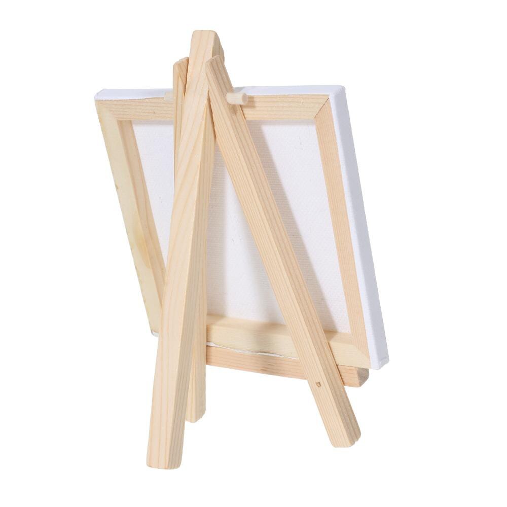Mini Oil Painting Kit Painting Frame Holder DIY Art Craft Paint Drawing Supplies 8x8cm Frame with 7x12cm Shelf