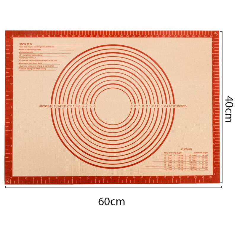 Silicone Macaron Baking Mat - for Bake Pans - Macaroon/Pastry/Cookie Making - Grade Nonstick: 60x40cm-2 in 1