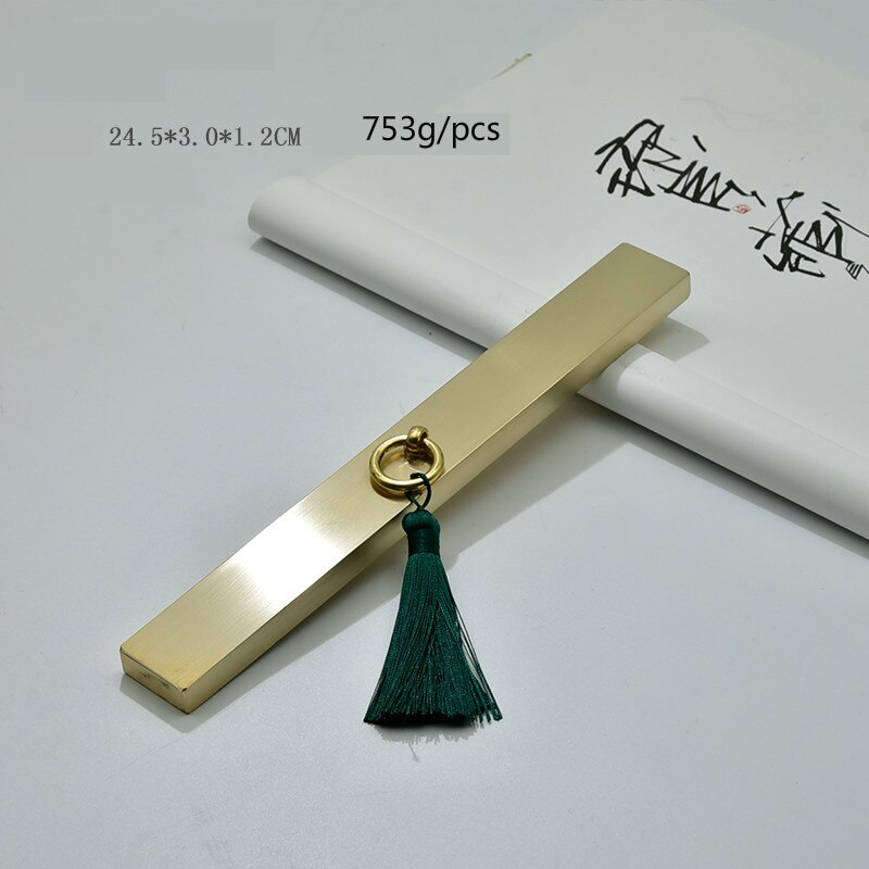 Kleine Messing Paperweights Creatieve Metalen Presse-papier Student Borstel Pen Kalligrafie Praktijk Papier Drukken Prop Paperweights