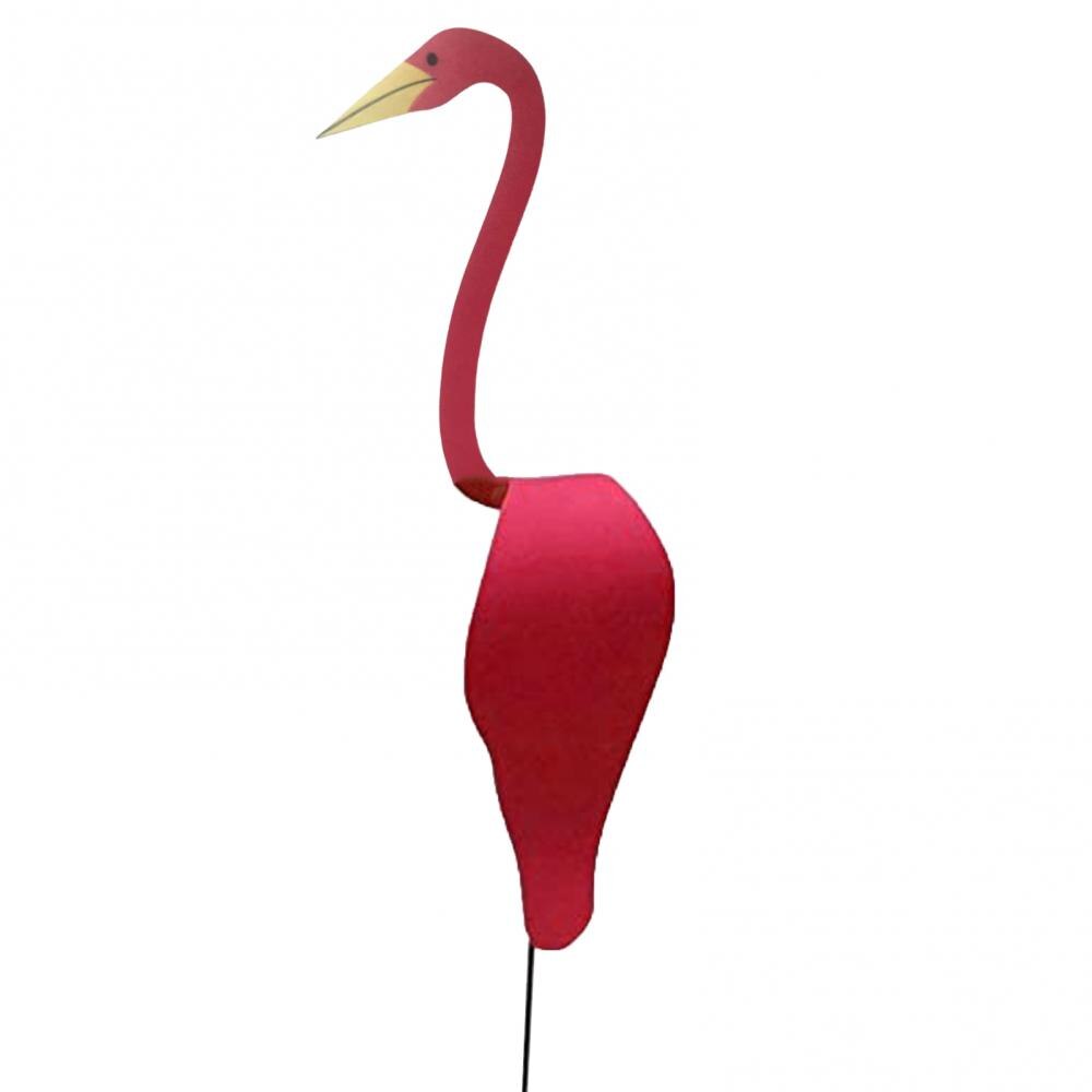 80% Swirl Vogel Flamingo Swan Grillige Dynamische Vogel Lichte Swing Wind Tuin Decor Met Wind Creatieve: Rood