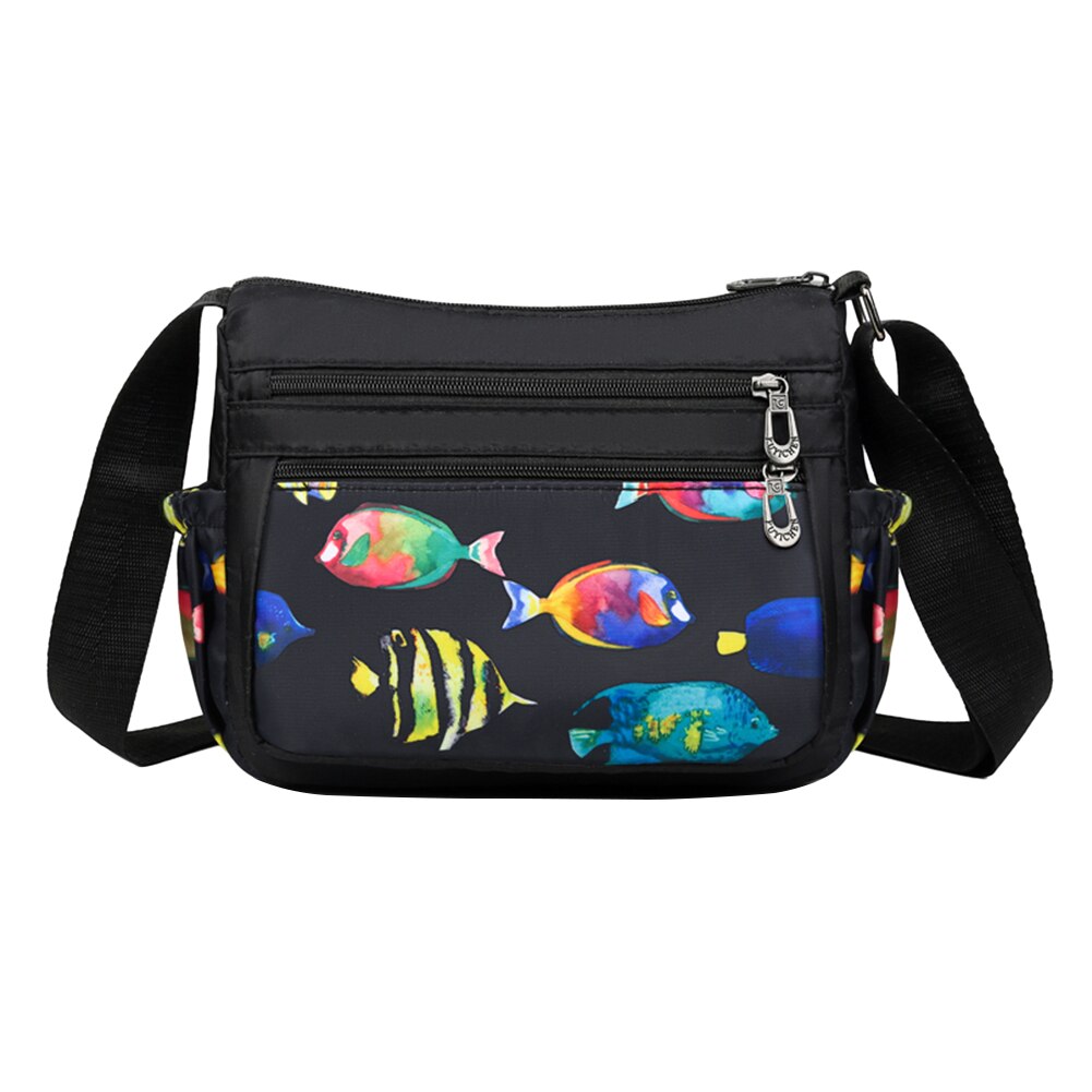 Oxford Wasserdichte Schulter Tasche Für Frauen Multi Tasche Umhängetaschen Blume Gedruckt Muster Weibliche Täglichen Reise Tote Taschen: D