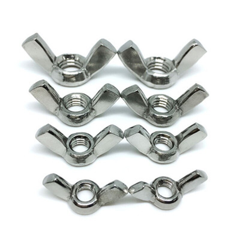 10 stuks / lot  m3/m4/m5/m6/m8/m12 vleugelmoeren vlinderbout handschroef bout moer gegalvaniseerd vleugelmoer