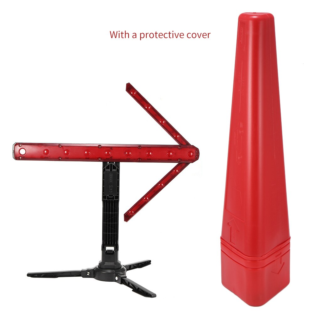 Konesky Vertical Car Safety Warning Light 3-Mode Magnetic Waterproof Light Car Safety Warning Signs Traffic Turn Warning Lights