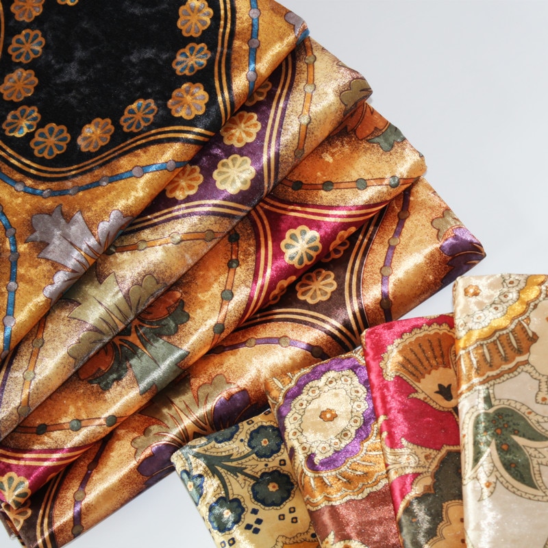 Nappe large pour coussin de canapé, 57 pouces, tissu velours glacé, tissu imprimé européen, flanelle, au mètre