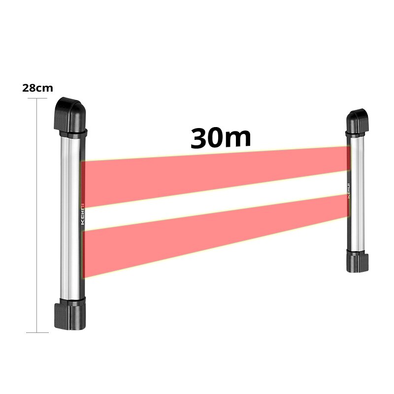 IR Beam Infrared Barrier Motion Detector Wireless Grating Waterproof 2 Beam 30M For KERUI Security Alarm Wifi GSM Alarm System