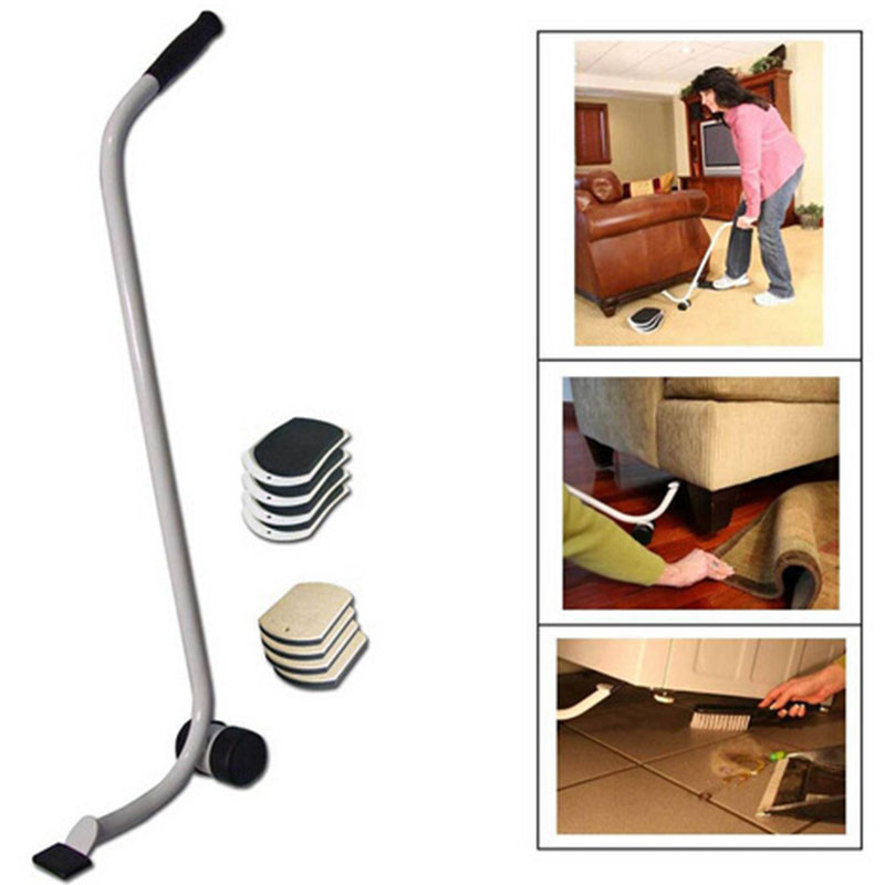 Møbelbevægelsessystem med løfteværktøj & 4 dias husholdnings praktiske bevægelsesværktøjer mover lifter pads arbejdssparende tilbehør
