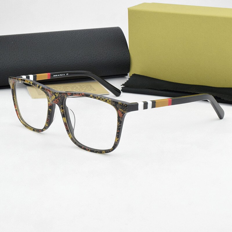 Optische Glazen Frame Vrouwen Computer Bijziendheid Brillen Frames Mode Vierkante Bril Frames Voor Vrouwen BE2209 Nerd: C6