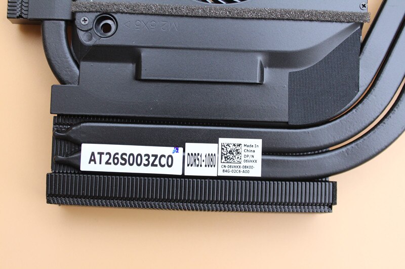 Nuova Ventola di Raffreddamento DELLA CPU/Dissipatore di Calore per dell Alienware 15 R4 GTX1080 1080 6VKKX per esempio75070S1-C260-S9A per esempio75070S1-C270-S9A 5V 0.4A radiatore