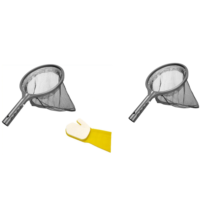 Pool Cleaning Kit, Pond Maintenance Kit Swimming Pool Accessories With Leaf Skimmer Net &amp; Glove For Swimming Pool