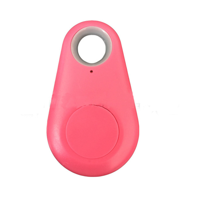 Nicrew-traceur intelligent pour animaux de compagnie, Anti-perte, pour chiens et chats, localisateur GPS, étiquette d'alarme, portefeuille de voiture, pour alarme et chaîne de clé: Rouge