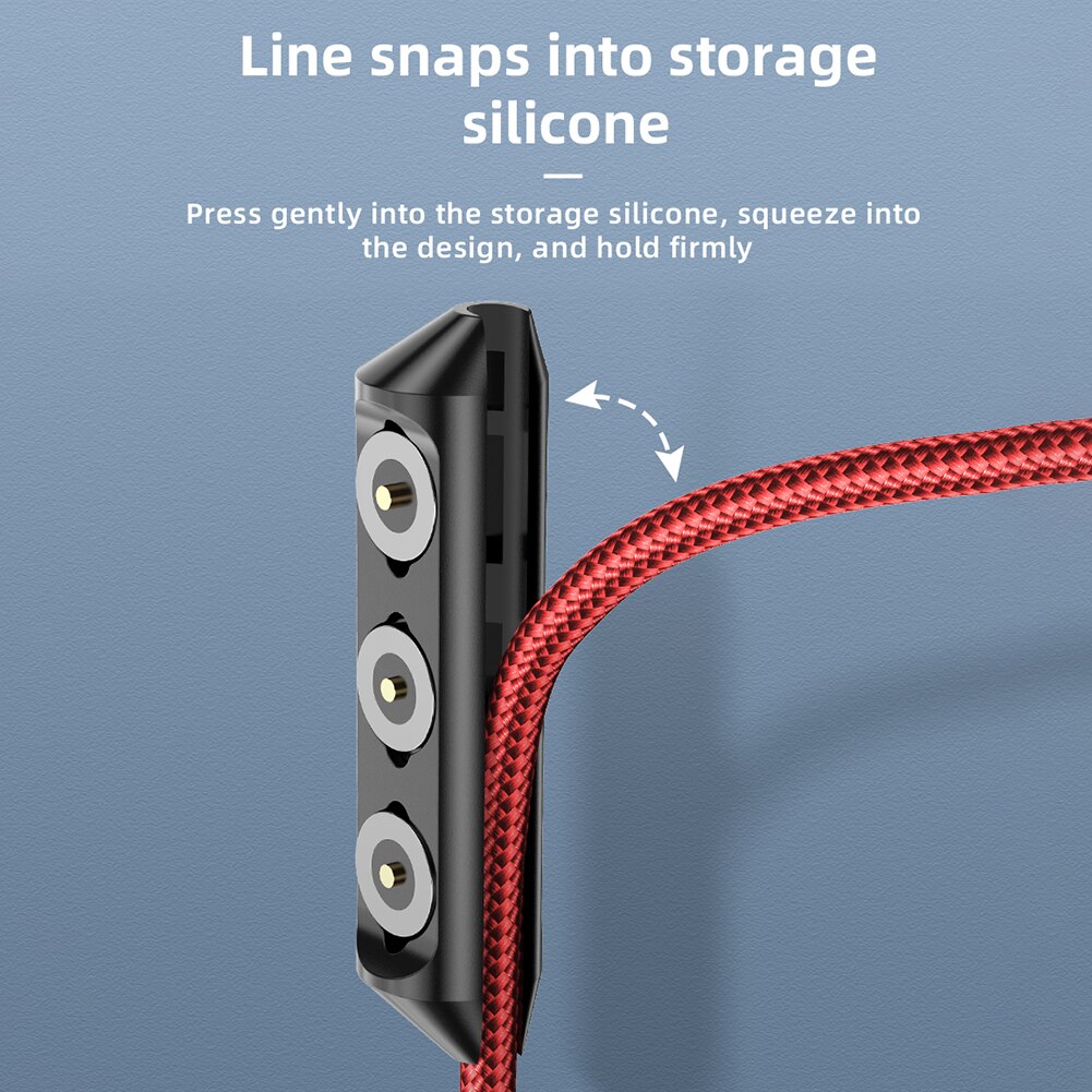 3 in 1 Kabel Stecker fallen Tragbare Magnet Magnetische Ladegerät Stecker Lagerung Kasten für draussen praktisch Dekoration