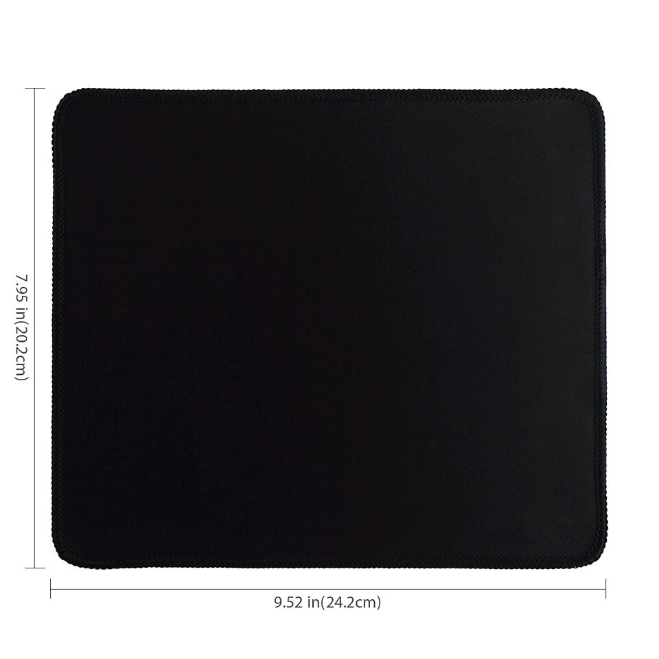 DZLST Mouse Pad Universal Black Square Gaming Slim Mouse Pad Mat Muismat 24*20cm For Laptop Computer PC Gamer Dota CS