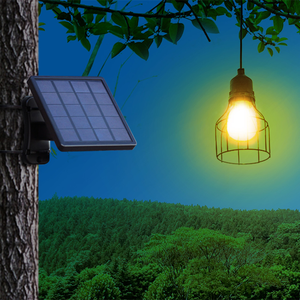 Ousam Led Solar Light Kroonluchter Opknoping Solar Lamp 3 Meter Snoer Traditionele Edison Lamp Opknoping Solar Tuin Licht
