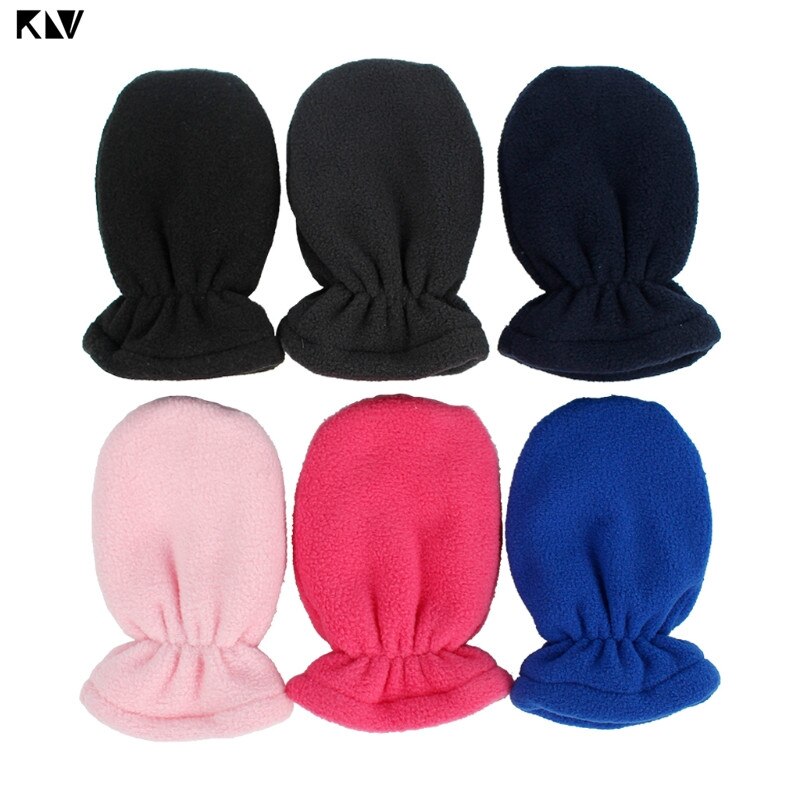 Baby vinter varm fleece hue og vante sæt småbørn baby børn pilot hat børn handsker til spædbørn baby motorhjelm tøj tilbehør