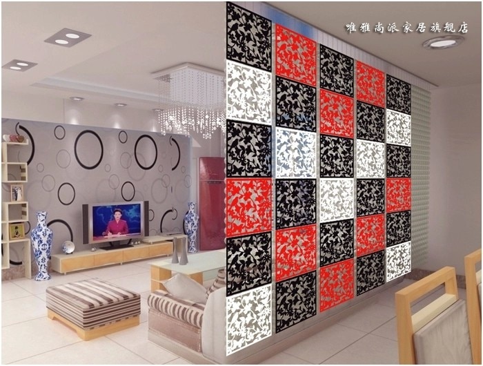Room divider Biombo Room partition wall screen room dividers Partitions PVC Wall stickers cutout Home screen folding Screen