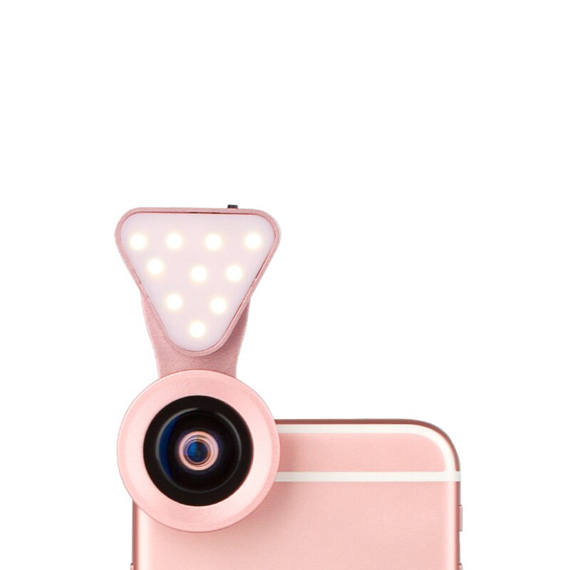 Lumière de remplissage LED pour Selfie en direct, pour téléphones, objectif de téléphone grand Angle, auto-prise de vue, lampe de beauté Macro