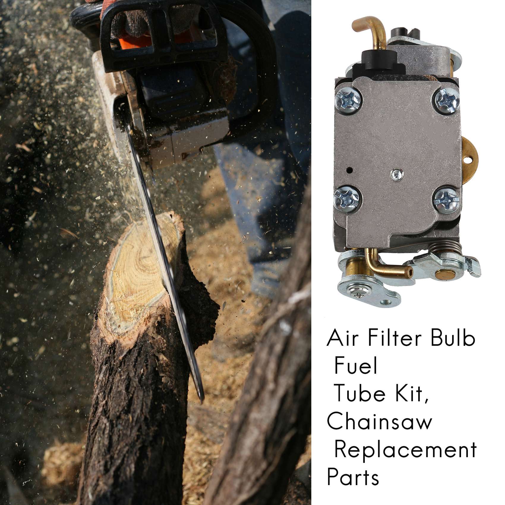 Beauneo Kit Tube Carburant Ampoule Filtre à Air Carburateur Pour McCulloch CS380 CS340 CS 340380