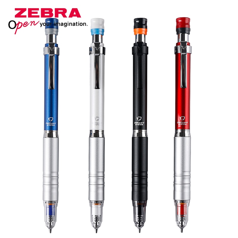 P-MA86 zèbre 0.3/0.5mm corps en métal crayons mécaniques système Anti-rupture dessin activité crayon bureau et école