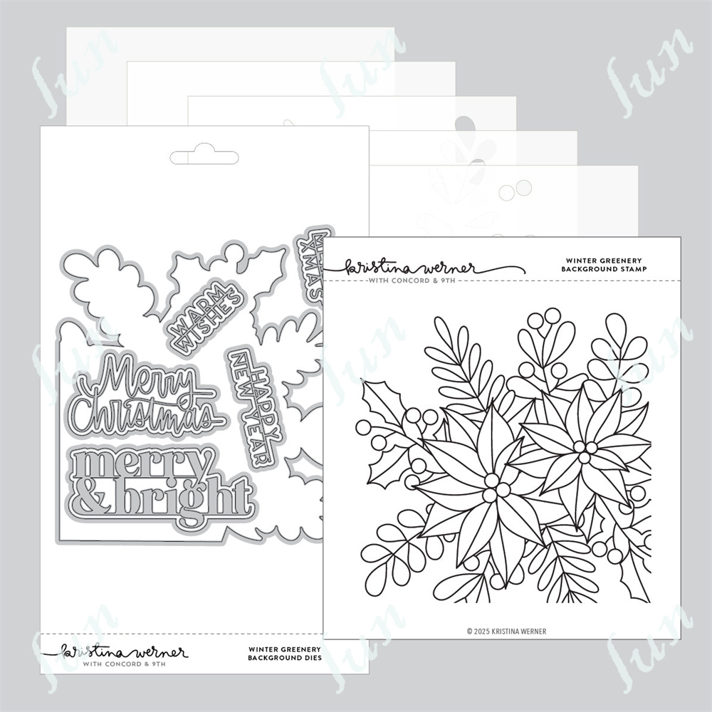Joyful and Merry Christmas Metal Cutting Dies Clear Stamps Scrapbooking Icons Stencil Pack Album DIY Embossing Craft: Jasmine