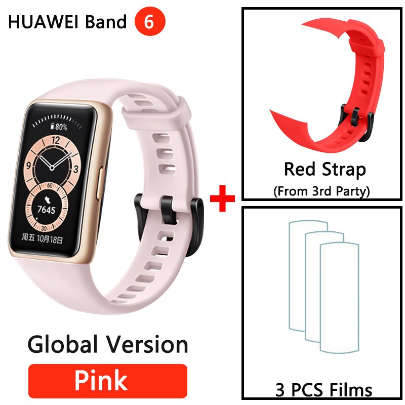 HUAWEI BAND 6 Smartband 6 Blood Oxygen 1.47" AMOLED Long Battery Life Fast Charging Heart Rate Monitoring