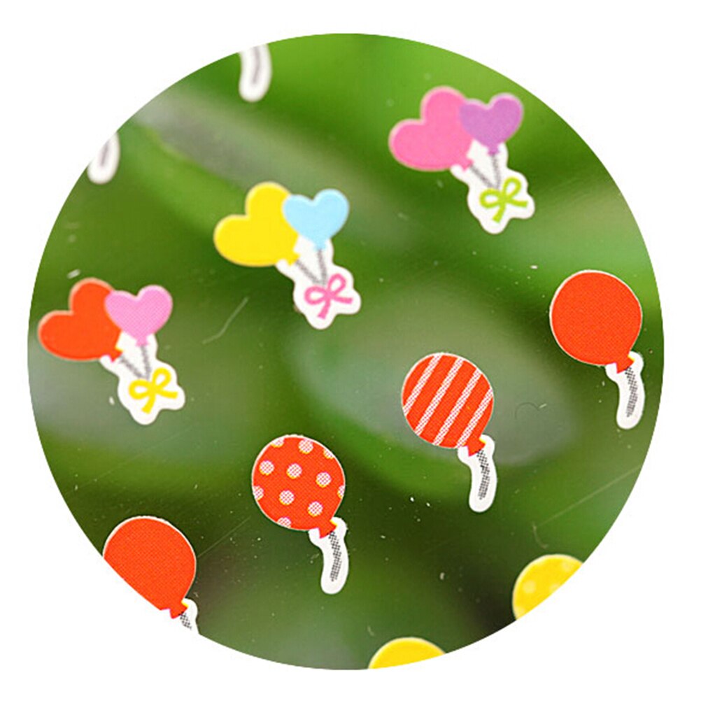 1 Sheet Mobile Phone Stickers 7cm*19cm Cute 3d Cartoon Transparent Animal/fruit/alphanumeric Bubble