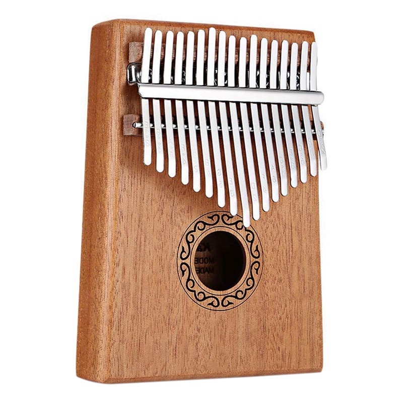 17 Keys Kalimba Thumb Piano High Wood Mahogany Body Musical Instrument With Learning Book Tune Hammer for beginner: Default Title