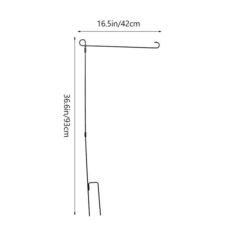 1 Set Ijzer Banners Accessoires Voor Tuin Vlag Stand Vlaggenmast Diy Met Stop En Clip Vlag Beugel Vlag Stand Vlag houder