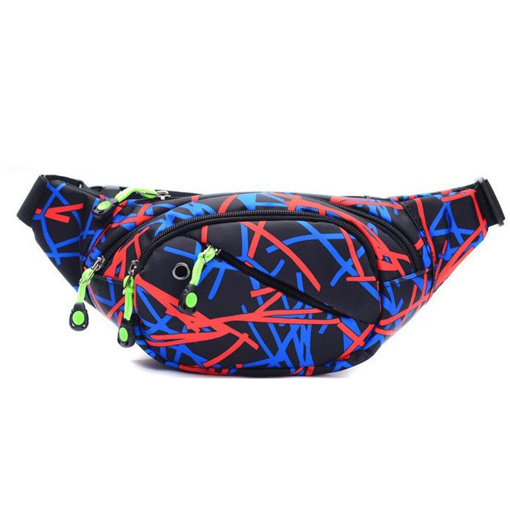 Unisex bag Outdoor Sports belt bag Casual Camoufla Waist Pack Cycling Sport Belt Bag Fanny Pack Bauchtasche бананка женская: Multicolor 