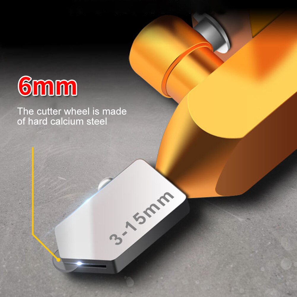 Handheld Tile Glass Cutter Aluminum Manual Edge Opener 2 in 1 High-Strength One-piece Diamond Cutting Hand Tools