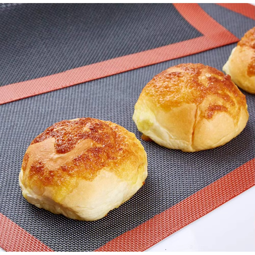 1/2/3 stk. 30 x 40cm silikonmatte stekebrett bakenett pustende non-stick bakematte påføres kake- og kjekskjøkkenmatte