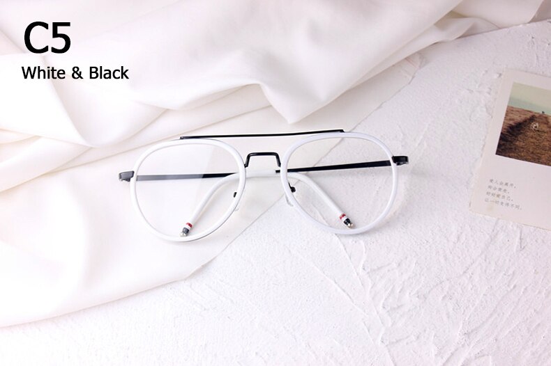 JackJad de las mujeres de los hombres de Vintage de Aviador gafas de gafas de marco de la radiación UV protección gafas de Marco: C5