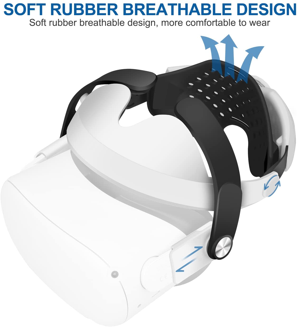 Oculus Quest 2 Head Strap for Oculus Quest 2, Distributed Weight-Bearing to Reduce Facial Pressure,Replacement for Elite Strap