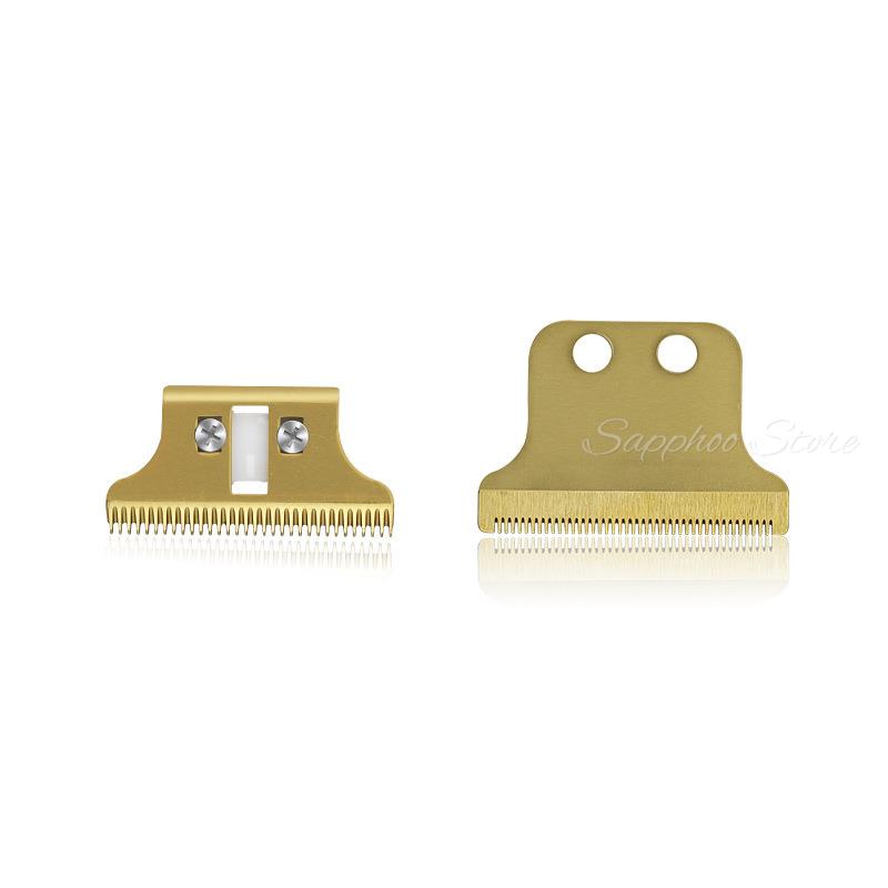 Cuchilla cortadora de pelo eléctrica para cortadora Wahl Detail 8081, juego de cuchillas de repuesto, cabezal para cortadora de pelo de titanio y cerámica: Negro