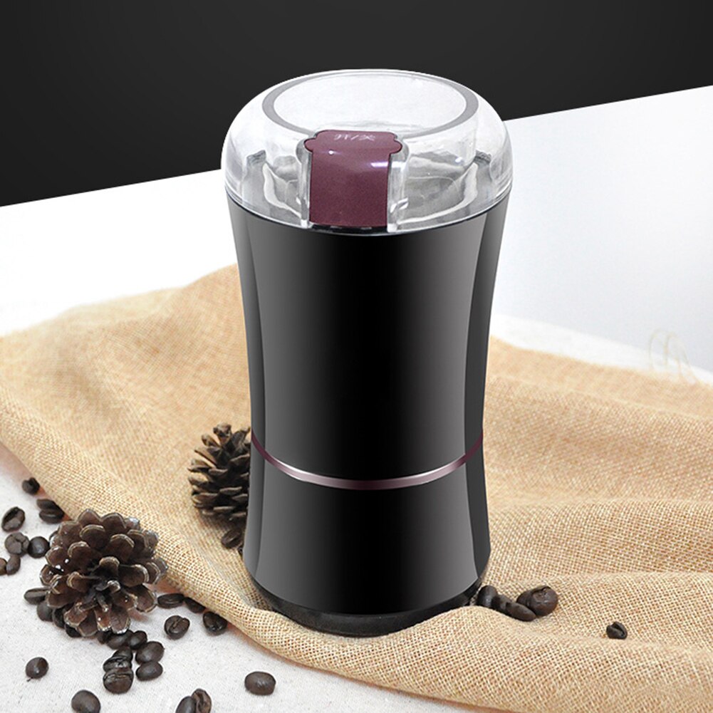 Mini elektrisk kaffekværn rustfrit stål kaffemaskine bønner mølle urter nødder knuser slibemaskine