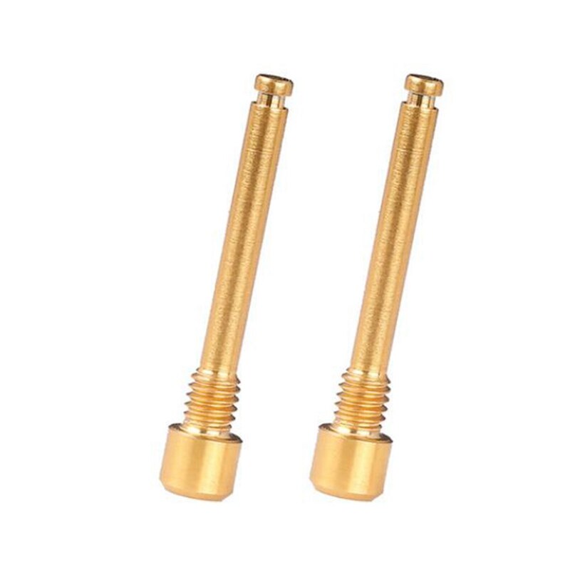 Pernos de titanio M4 para pastilla de freno de disco de bicicleta, insertos de perno roscado, tornillo para pinza de disco hidráulico XT R XT: Golden