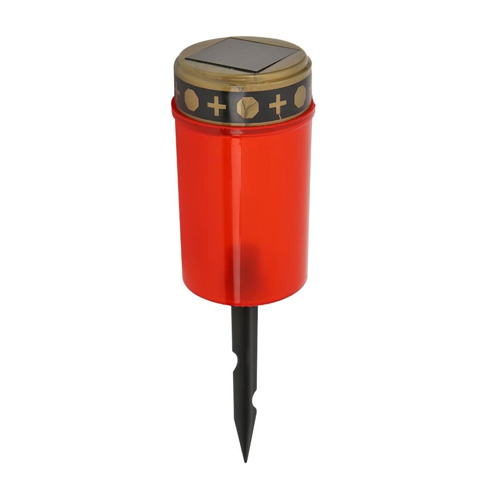 Lámpara con velas electrónicas de cementerio LED, luz de té decorativa Solar sin llama, ahorro de energía y protección del medio ambiente