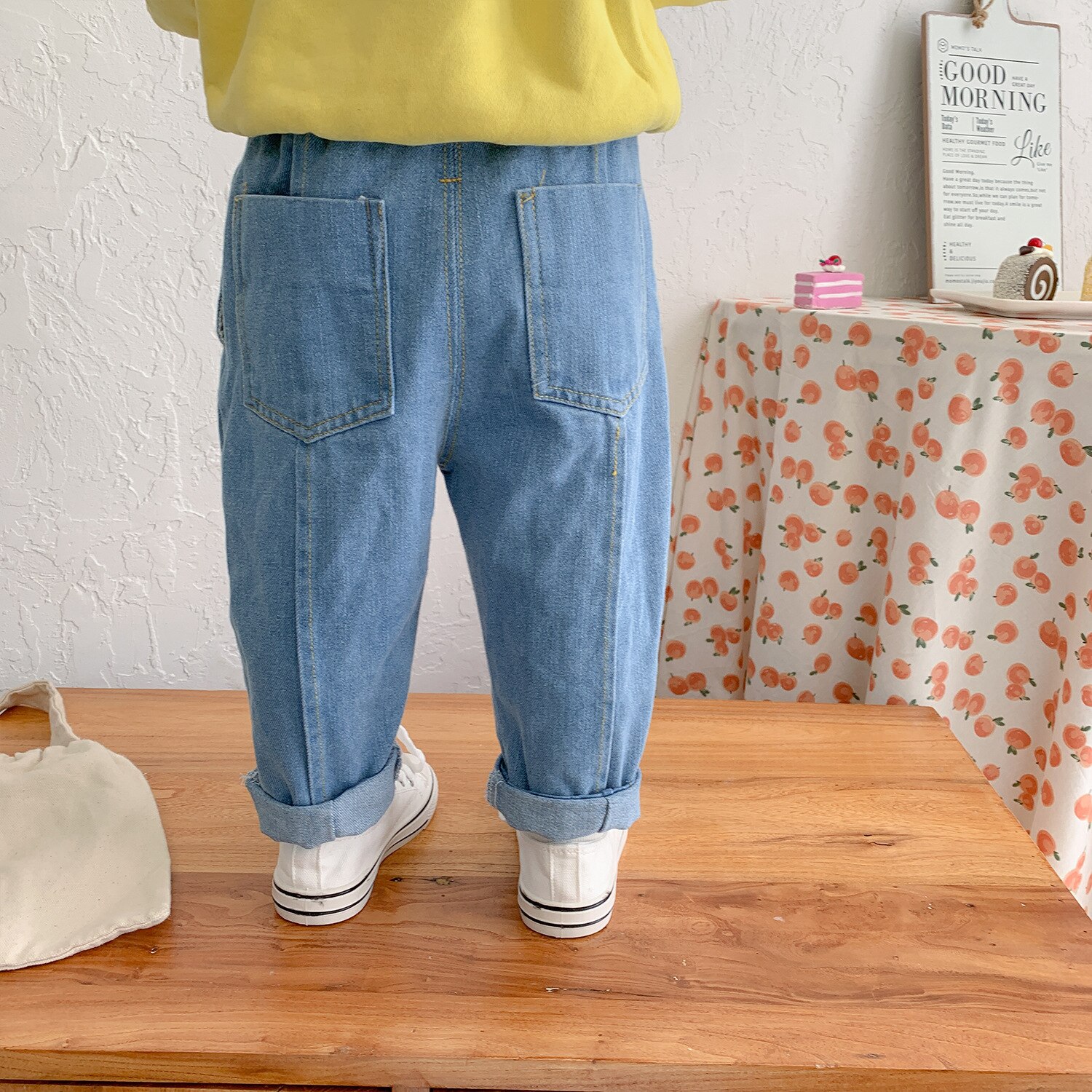 Baby Jongens Jeans Broek Herfst Lente Kids Kleding Cotton Casual Kinderen Broek Denim Jongens Kleding Meisjes Losse Jeans Broek